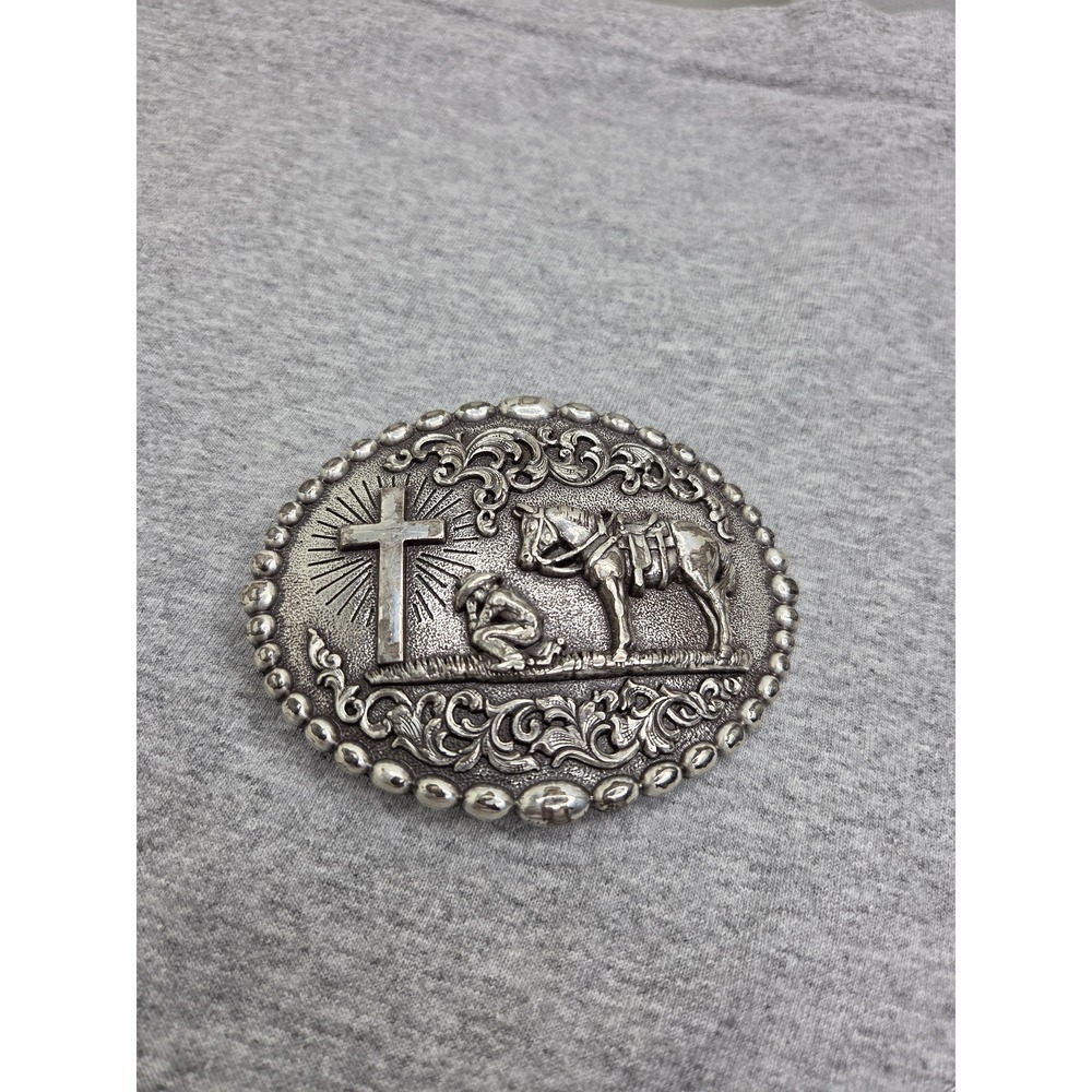 Nocona Praying Cowboy Southwestern Christian Belt Buckle